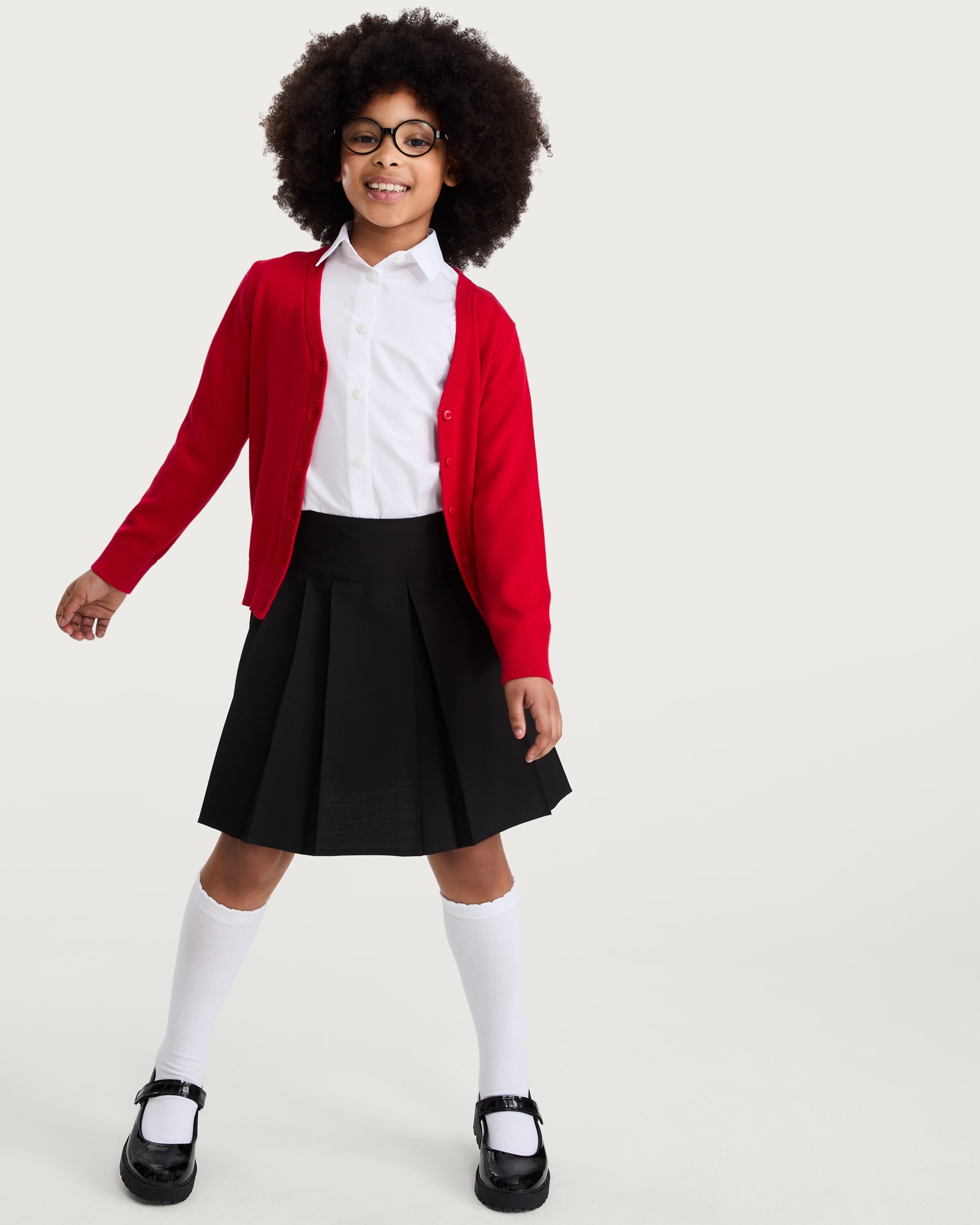 F&F School Girls 2-Pack Pleated Kilt Skirts  in Black