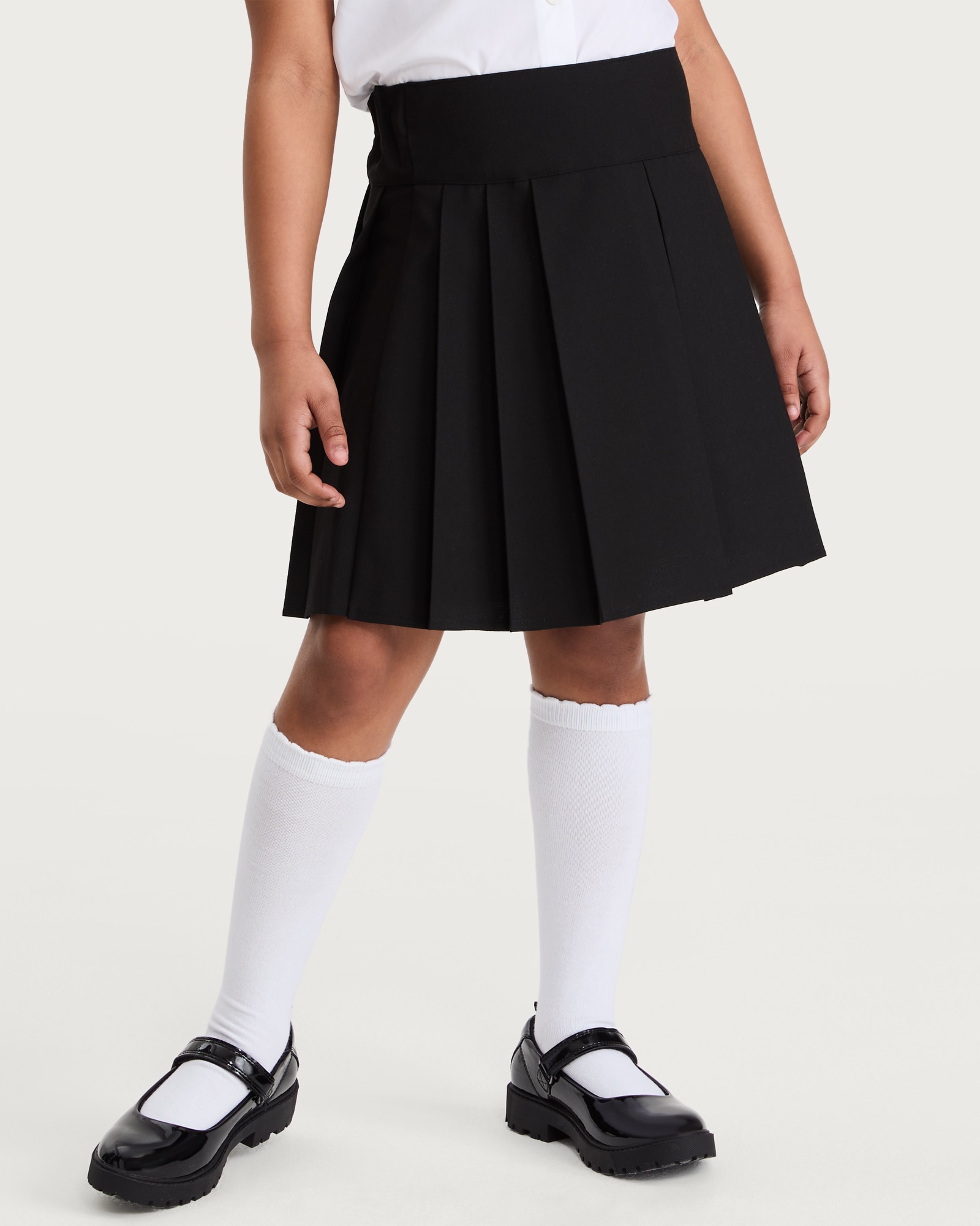 F&F School Girls 2-Pack Pleated Kilt Skirts  in Black thumbnail 2