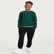 F&F School Unisex 2-Pack Cotton Rich Joggers in Black thumbnail 2