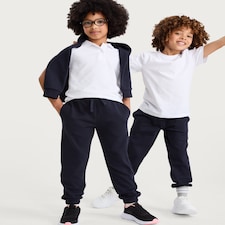 F&F School Unisex 2-Pack Cotton Rich Joggers in Navy