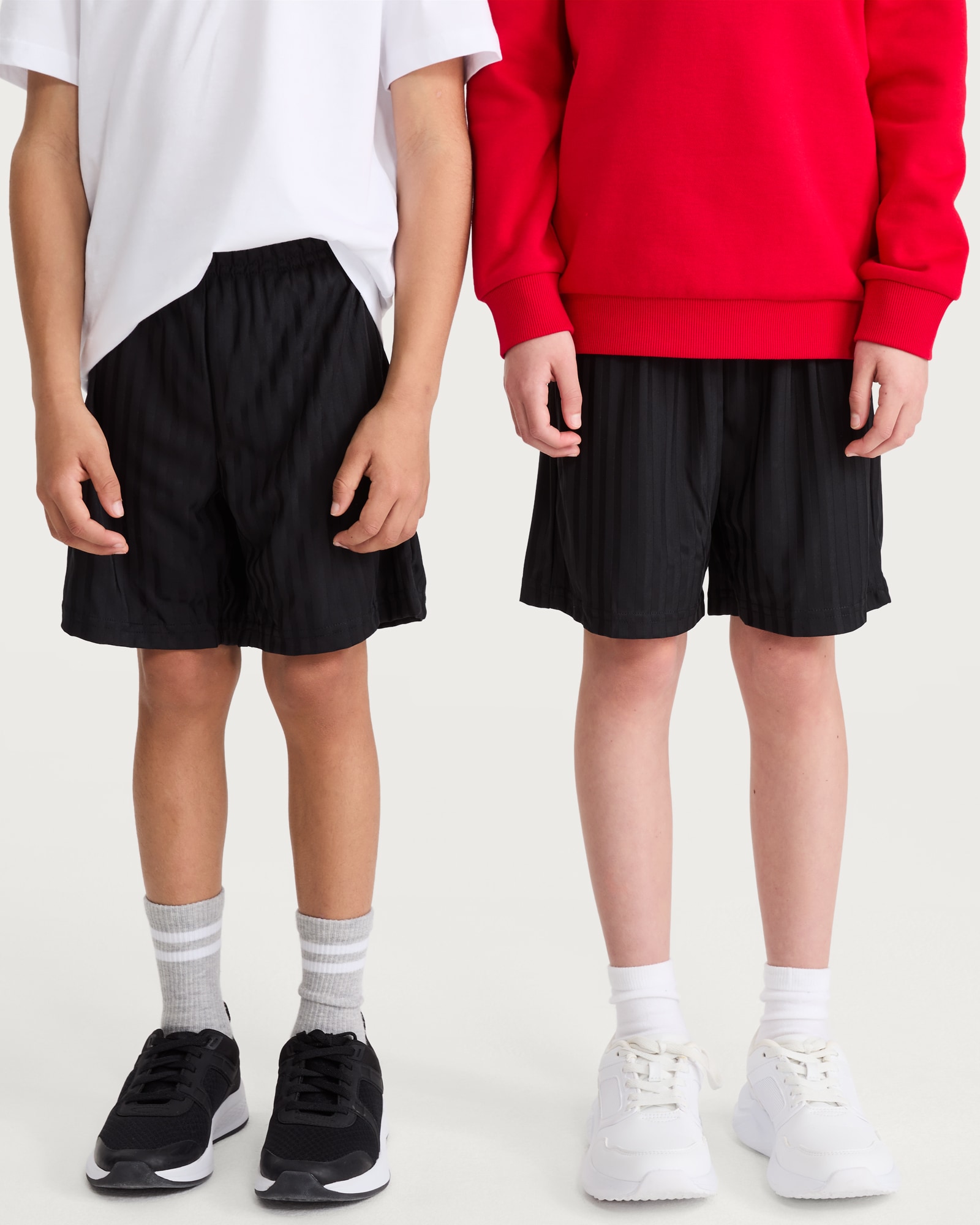 F&F School Unisex 2-Pack Sports Shorts in Black thumbnail 3