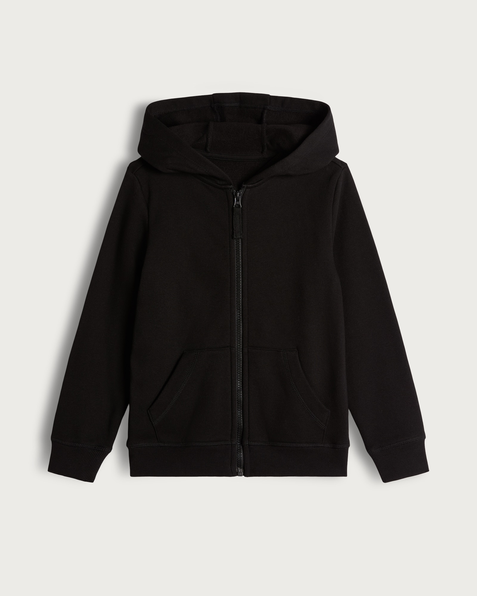 F&F School Unisex Cotton Rich Zip Through Sweatshirt in Black thumbnail 2