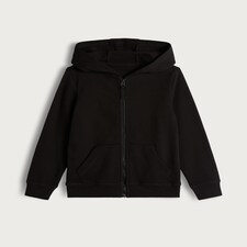 F&F School Unisex Cotton Rich Zip Through Sweatshirt in Black thumbnail 2