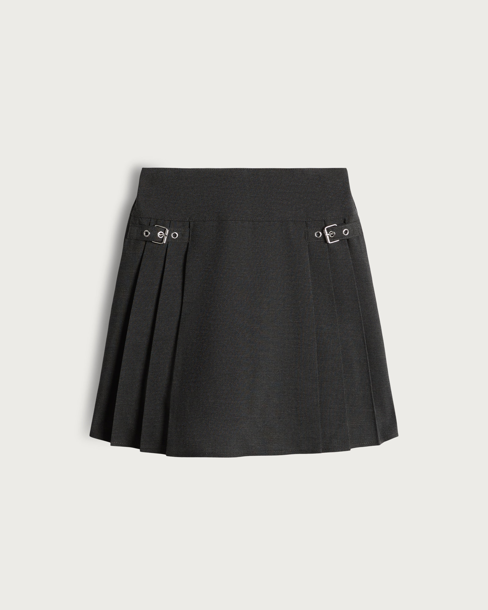 F&F School Girls Pleated Skirt in Grey thumbnail 5