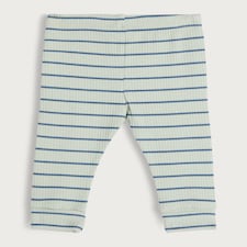 F&F Baby 3-Pack Cotton Rich Ribbed Leggings in Blue thumbnail 2