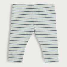 F&F Baby 3-Pack Cotton Rich Ribbed Leggings in Blue thumbnail 2