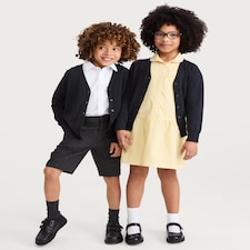 F&F School Unisex 2-Pack Pure Cotton Cardigans in Navy