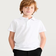 F&F School Boys 3-Pack Pure Cotton Slim Fit Polo Shirt in White thumbnail 2
