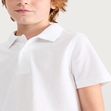 F&F School Boys 3-Pack Pure Cotton Slim Fit Polo Shirt in White thumbnail 4