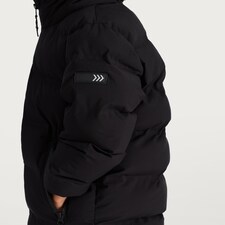 F&F Boys Padded Hooded Shower Resistant Jacket in Black thumbnail 4