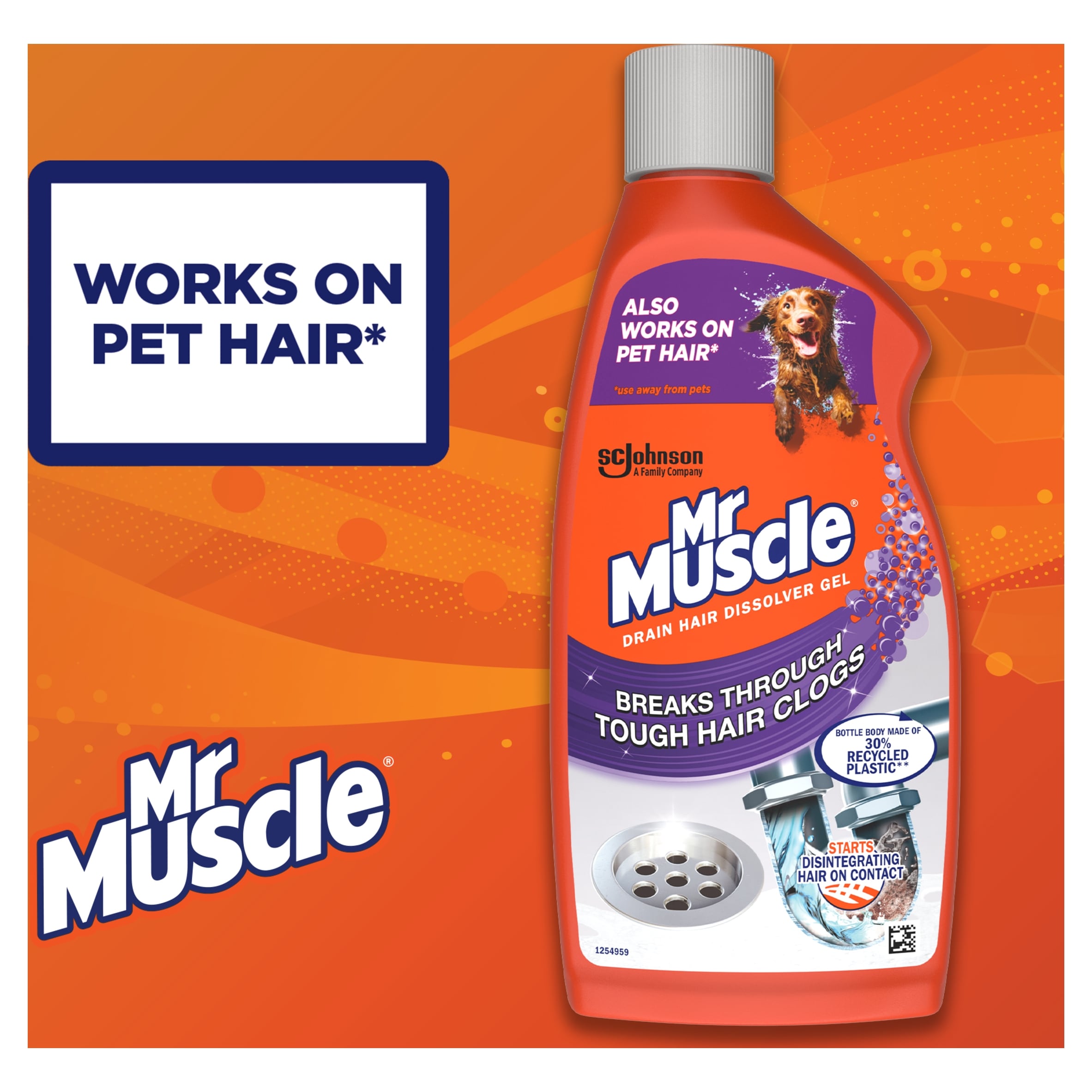 Mr Muscle Drain Hair Dissolver Gel 500ml thumbnail 3