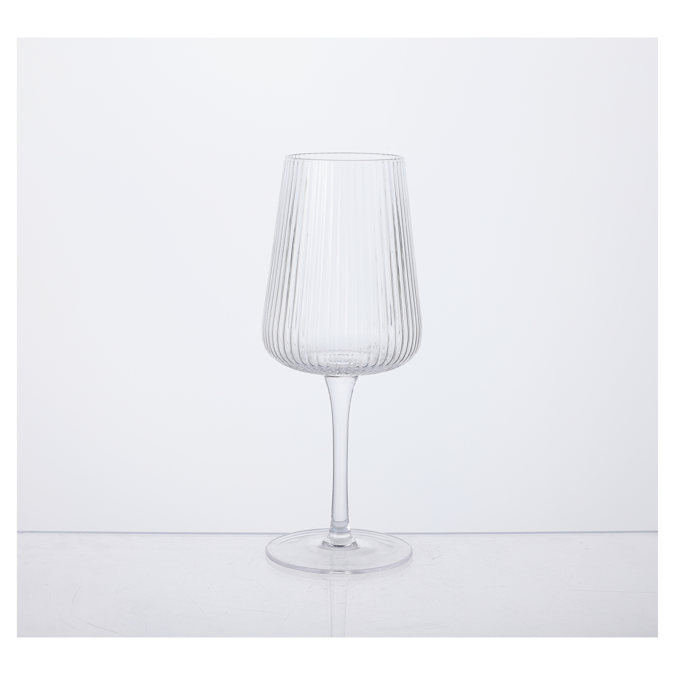 F&F Home Vienna Ribbed Wine Glass 2 Pack