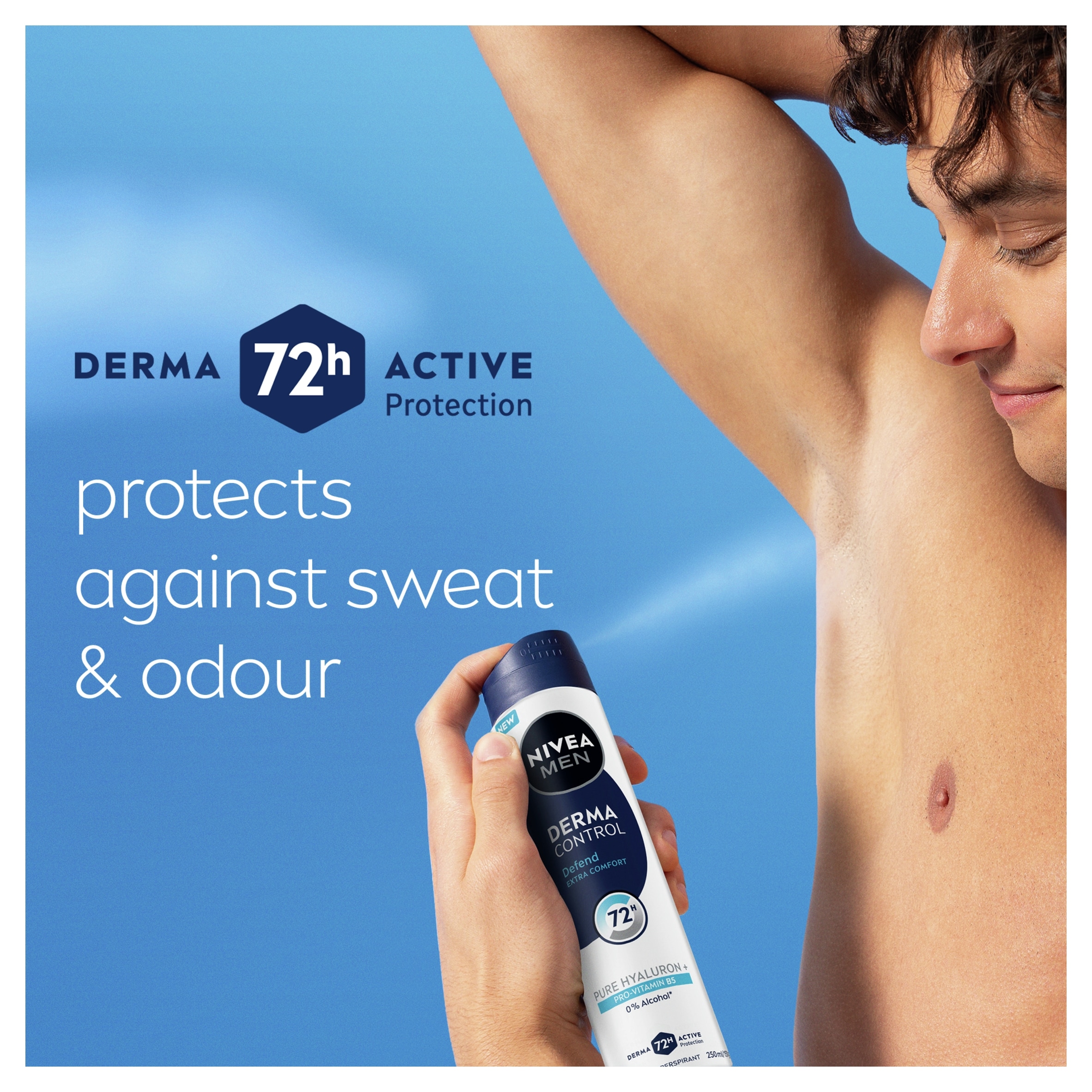 NIVEA MEN Derma Control Defend Antiperspirant Deodorant Spray 250ml thumbnail 4