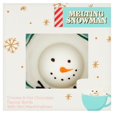 Melting Snowman S'Mores Flavour Hot Chocolate Bomb Christmas Gift
