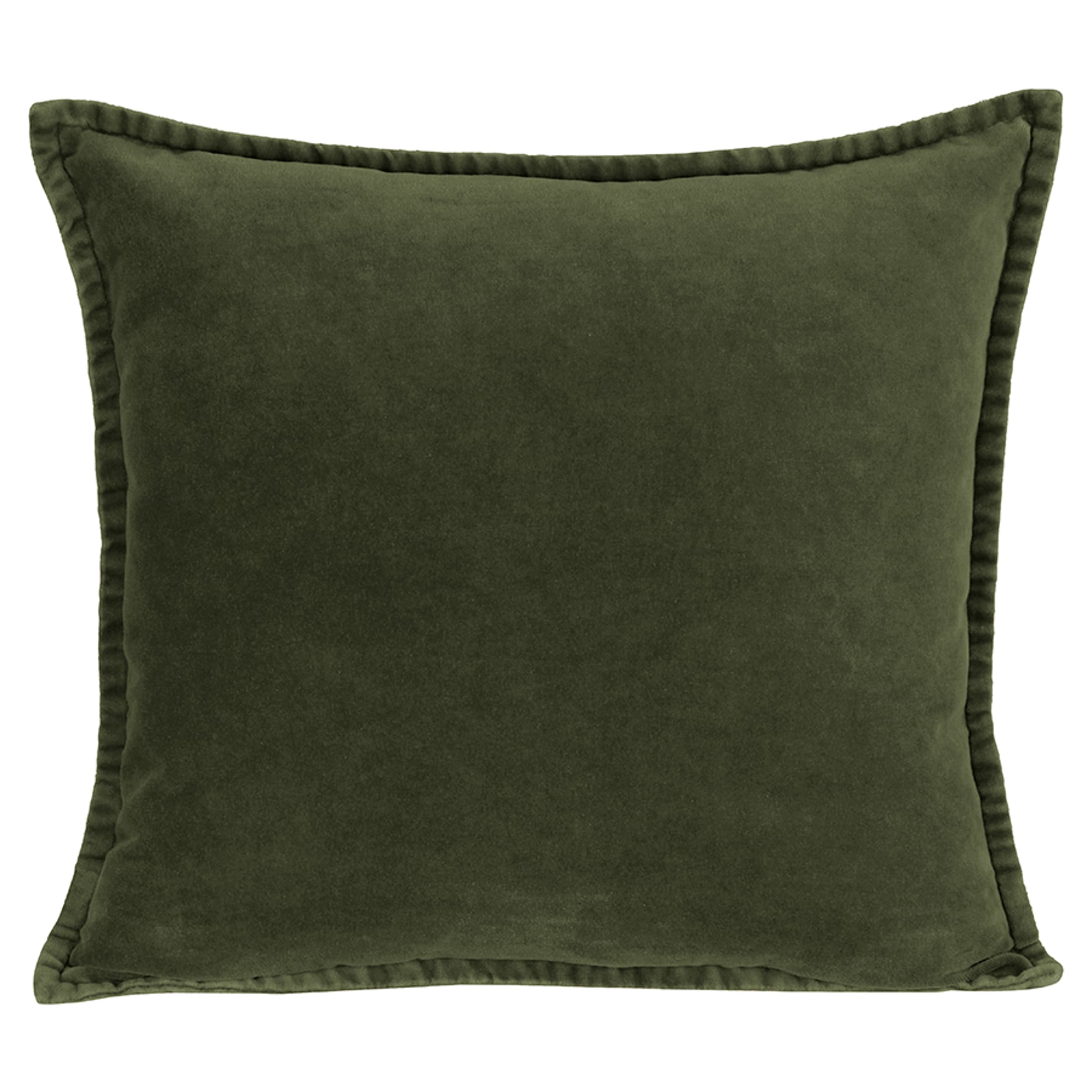 F&F Home Green Cotton Velvet Cushion 45x45cm