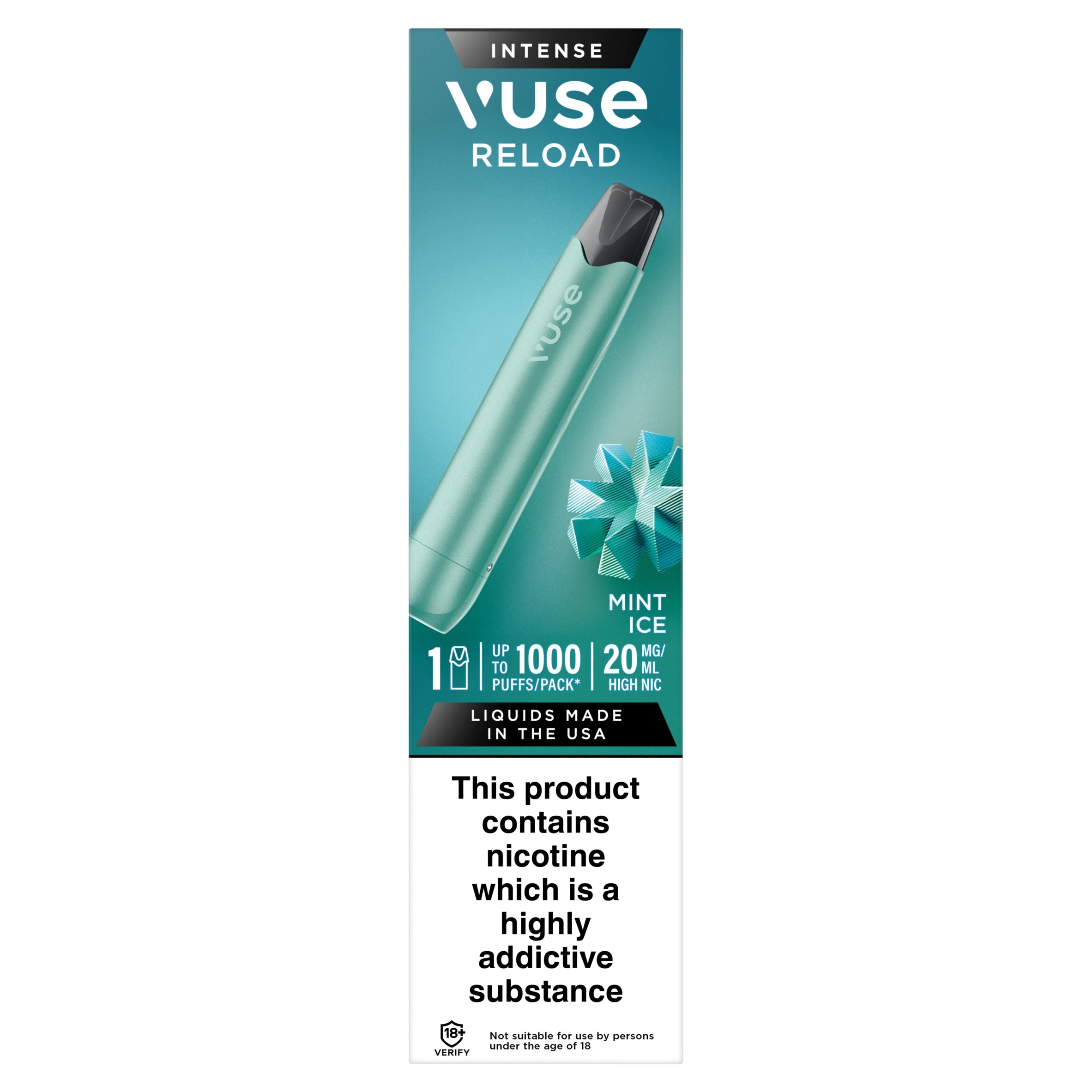 Vuse Go Reload Pen - Aqua - Mint Ice 20mg/ml UK