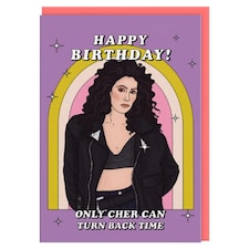 Ohh Deer Birthday Card Happy Birthday! Only Cher Can Turn Back Time