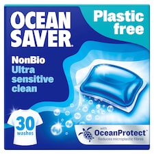 OceanSaver Plastic Free 30 Non Bio Washing Capsules 420ml