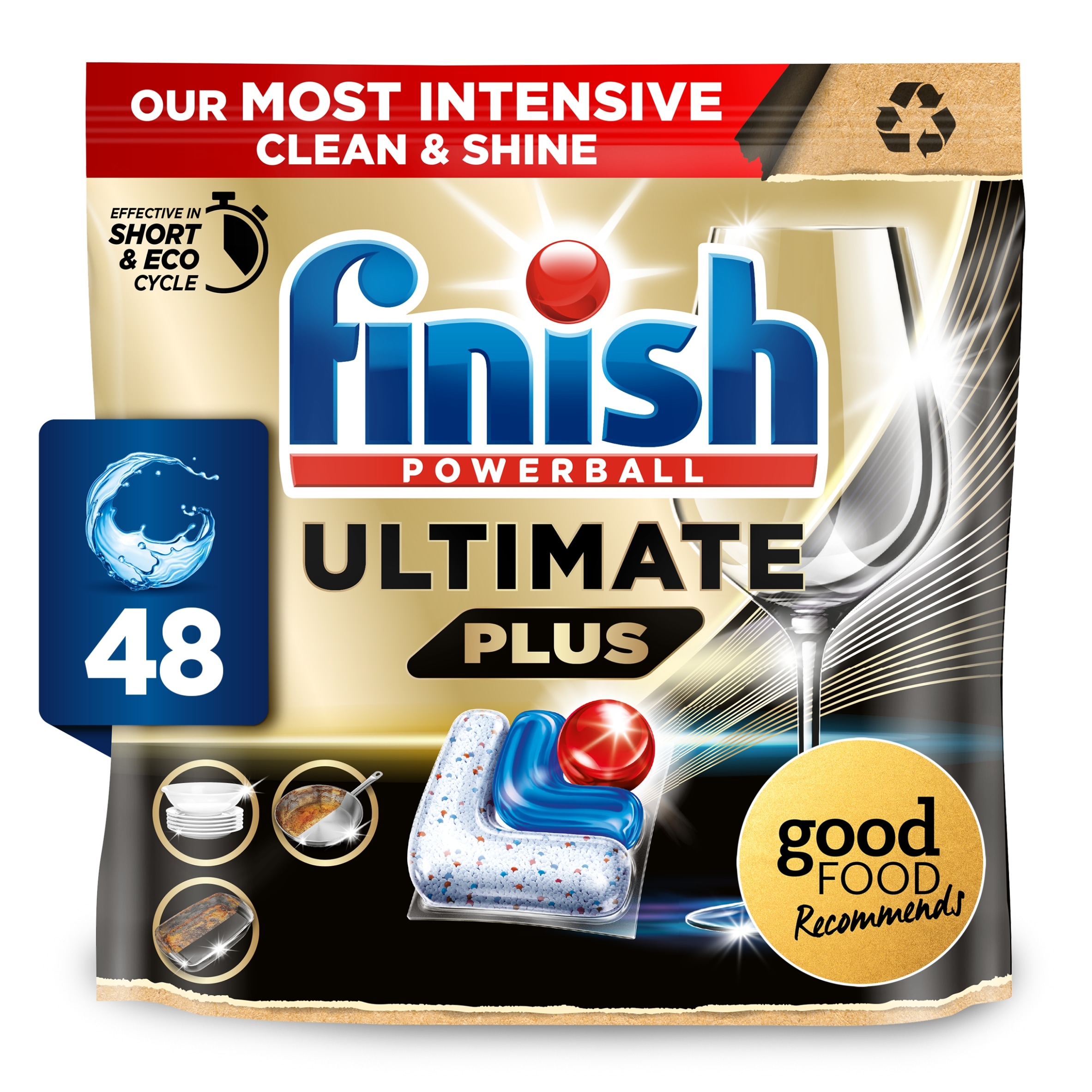 Finish Ultimate Plus All In One Fresh 48 Dishwasher Tablets 585.6g