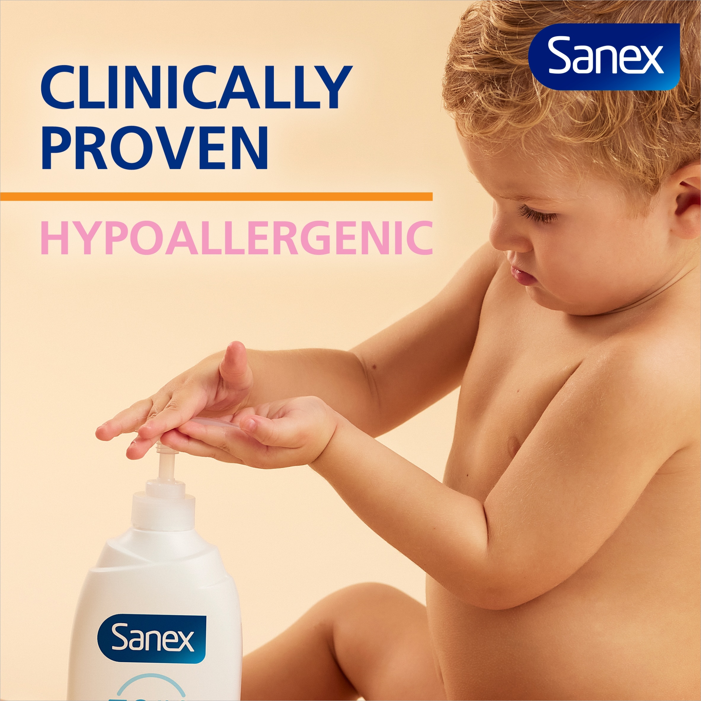 Sanex Zero% Baby Hypoallergenic Nourishing Bath Wash & Shampoo 450ml thumbnail 4