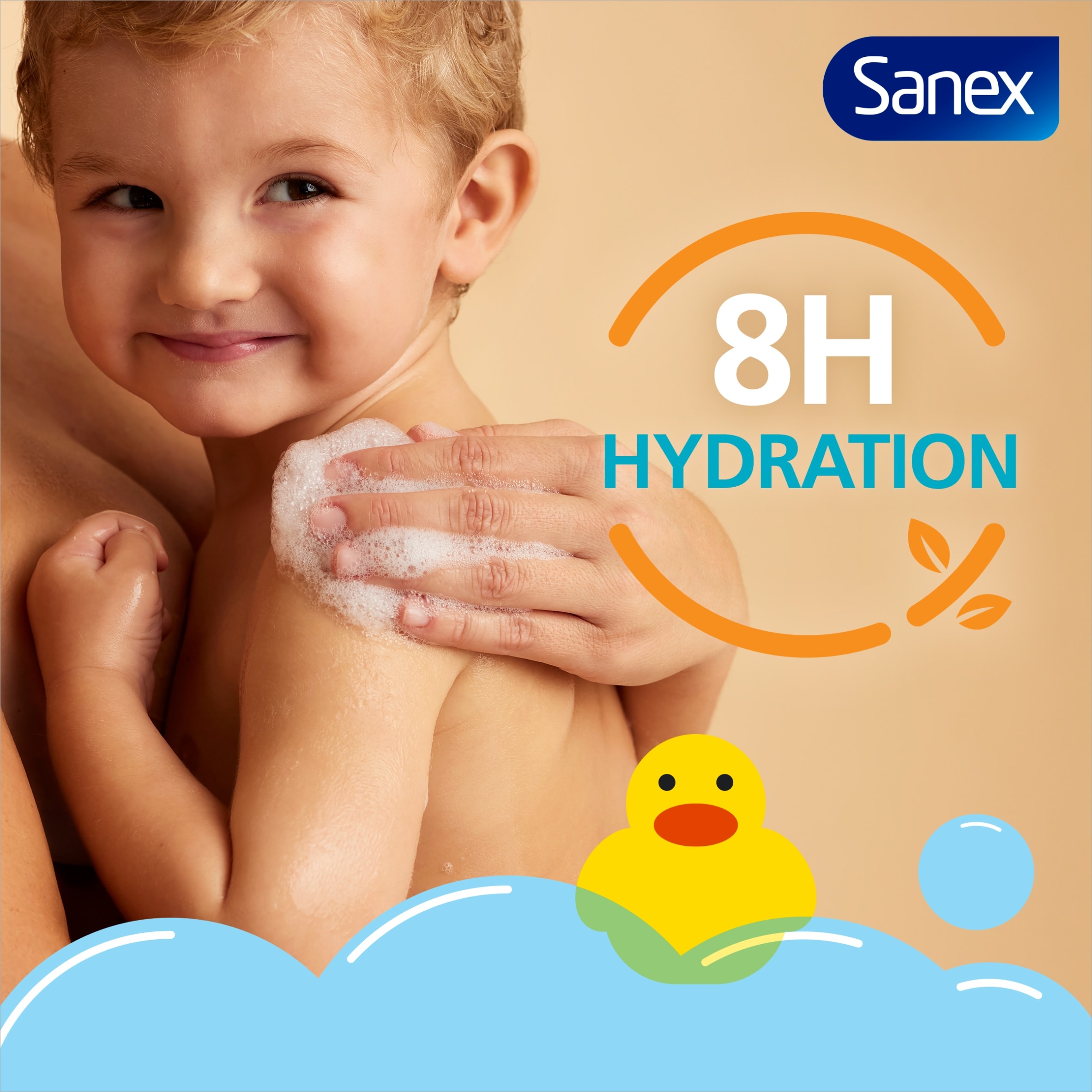 Sanex Zero% Baby Hypoallergenic Nourishing Bath Wash & Shampoo 450ml thumbnail 5