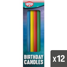 Dr. Oetker 12 Rainbow Birthday Candles