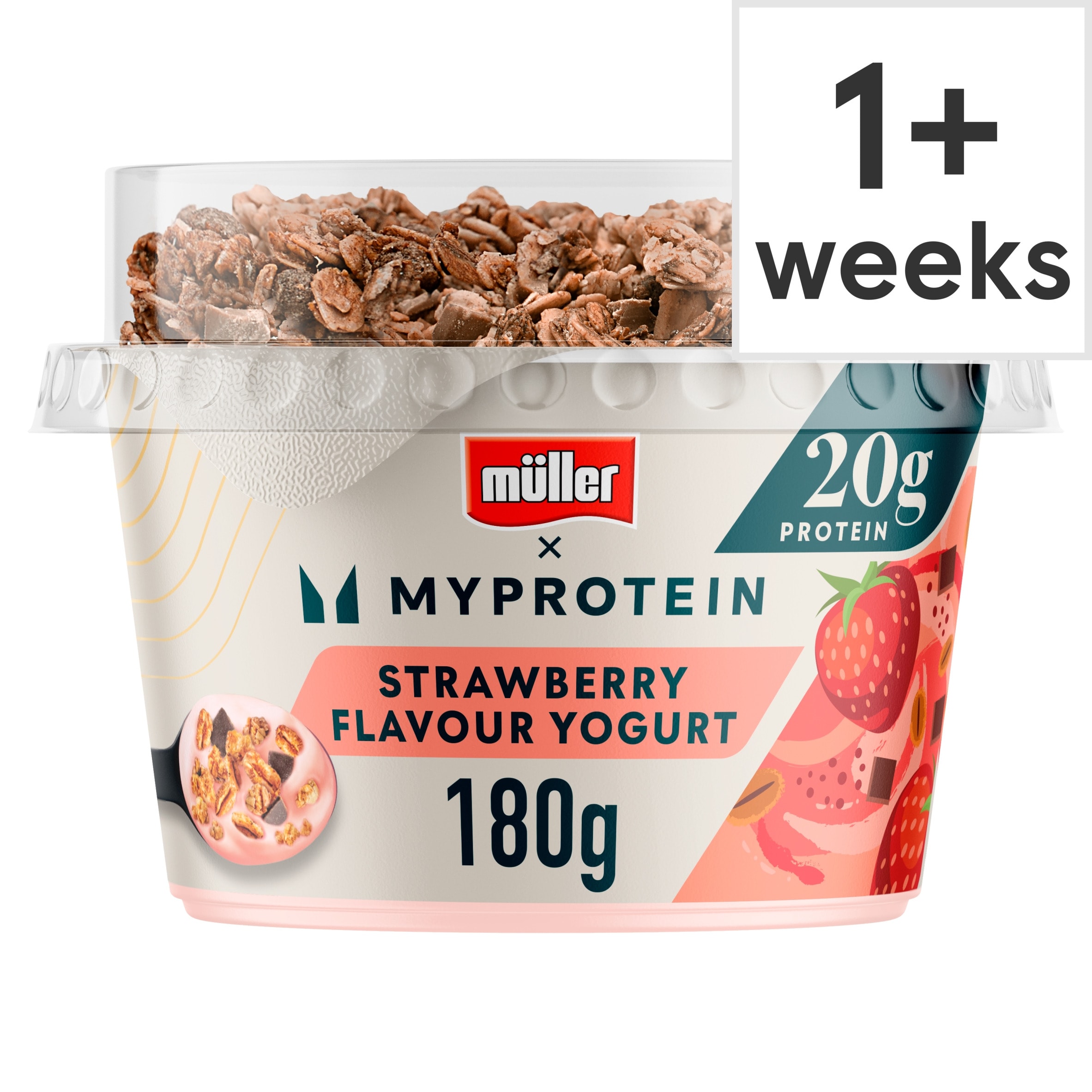 Muller Myprotein Crunch Strawberry Yogurt 180g