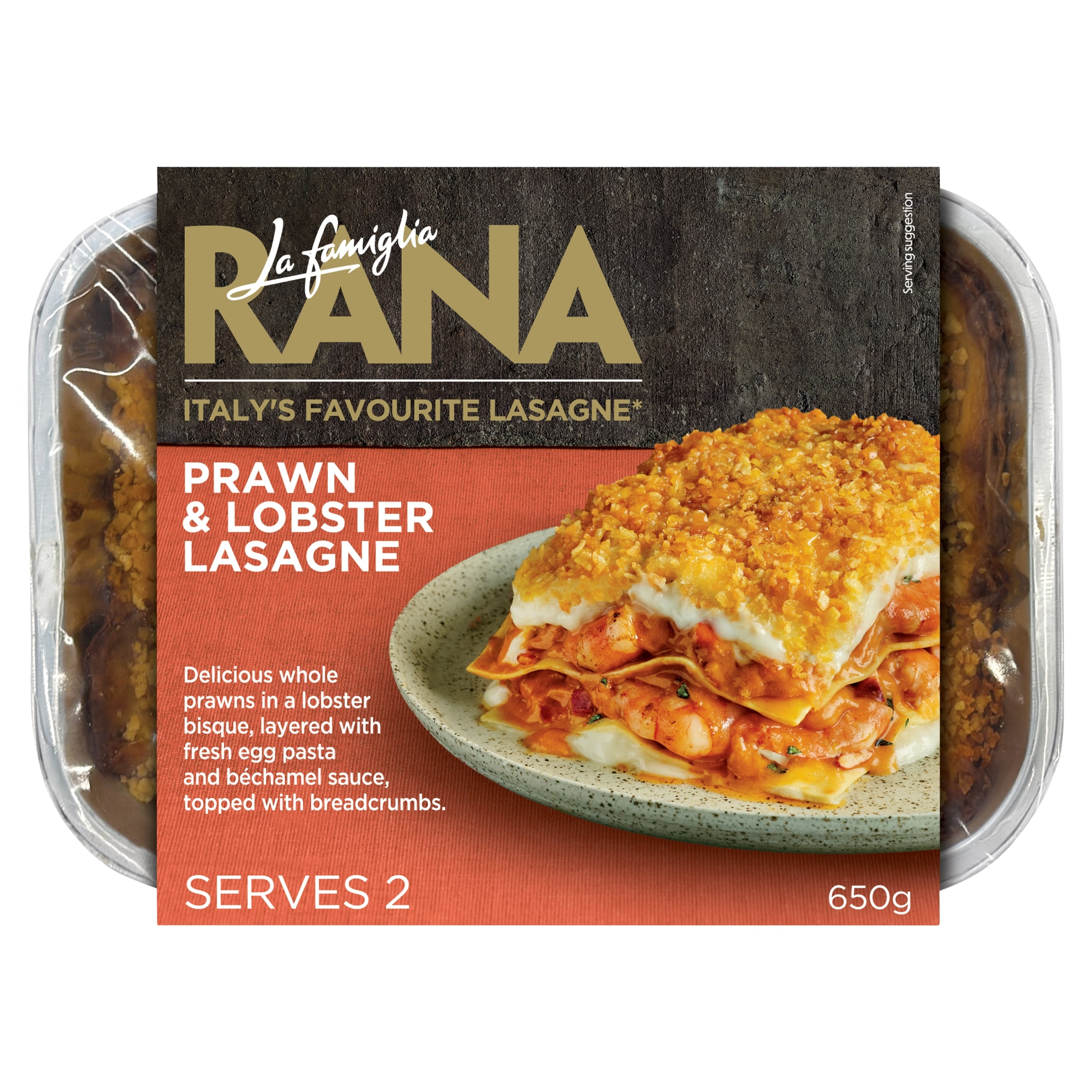 La Famiglia Rana Prawn & Lobster Lasagne 650g