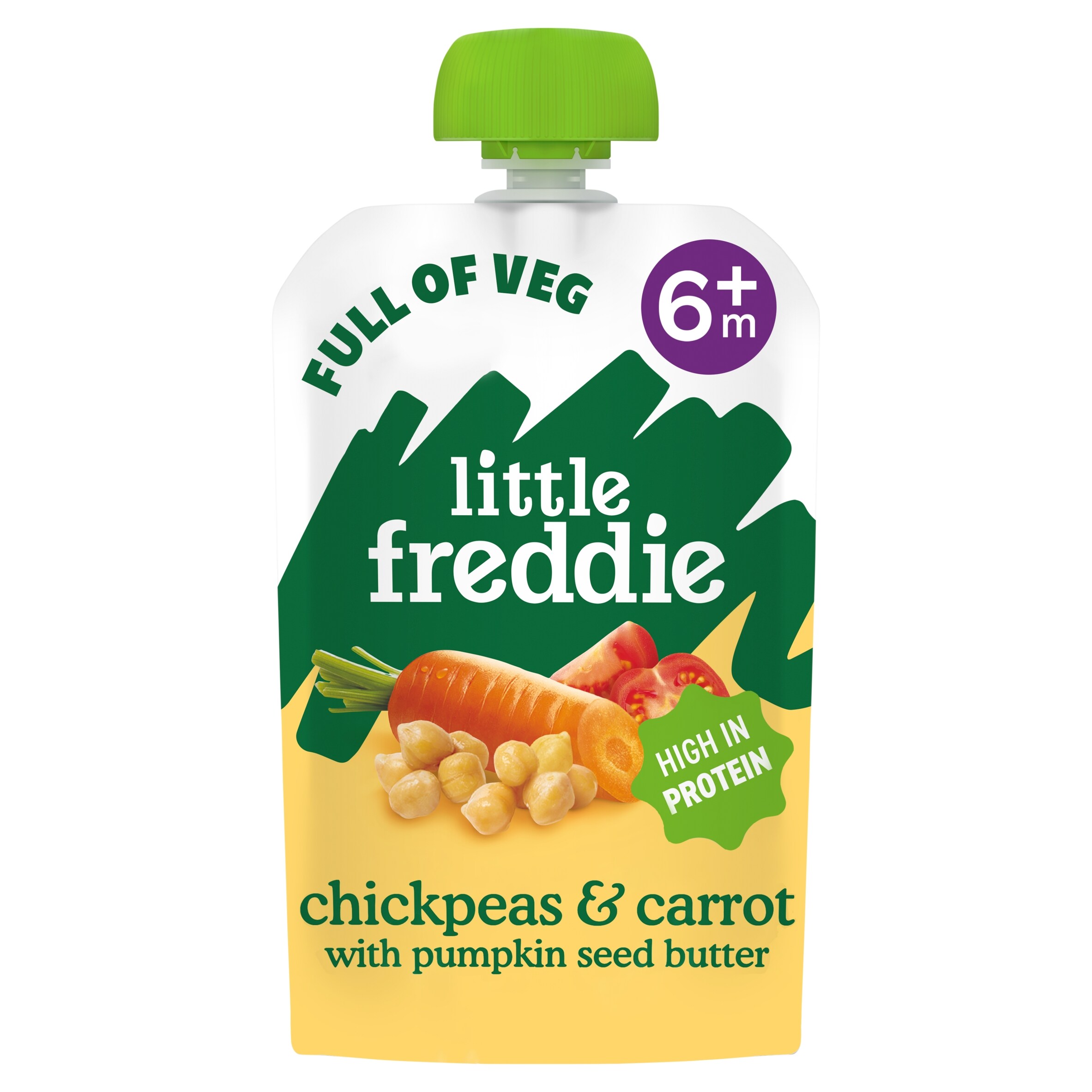 Little Freddie Organic Carrot Chickpea Pumpkin Seed Butter Pouch