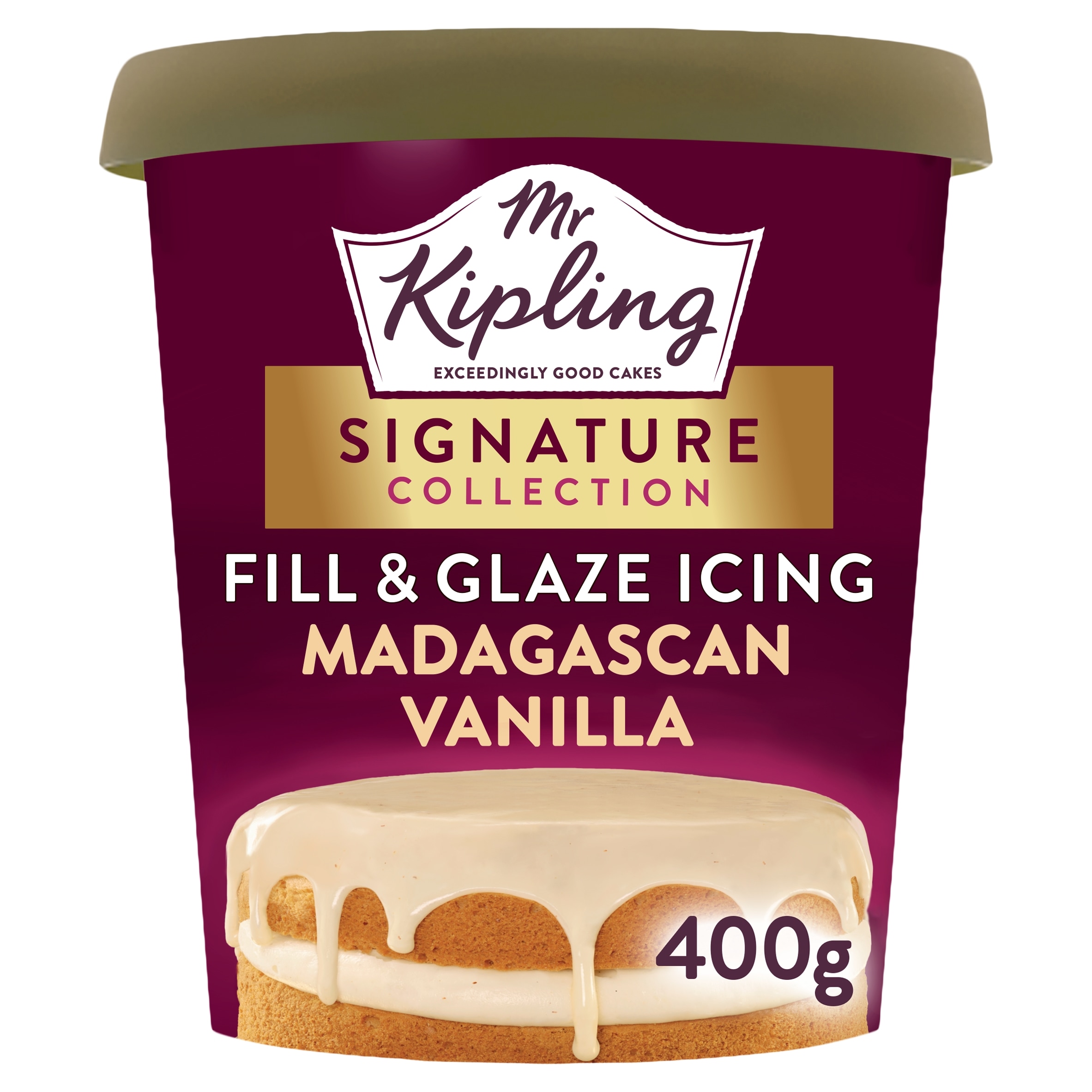 Mr Kipling Signature Baking Madagascan Vanilla Fill & Glaze Cake Icing 400g