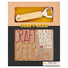 Craft Beer Book & Bottle Opener Christmas Gift Set