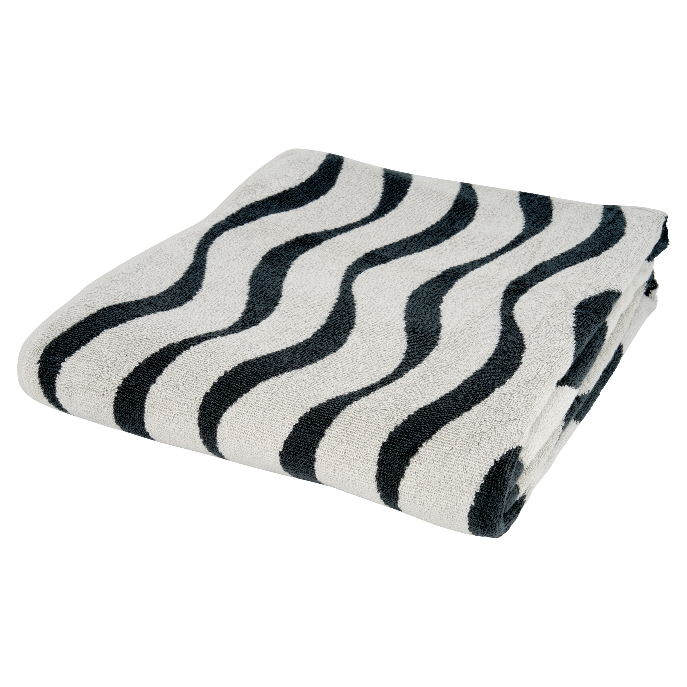 F&F Home Grey Wave Design Hand Towel
