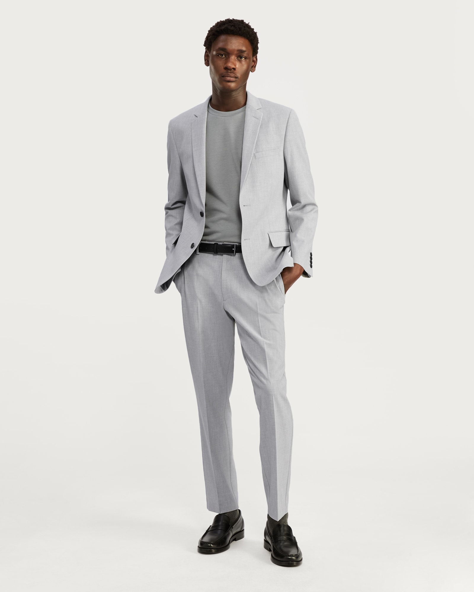 F&F Tailored Fit Formal Trousers in Grey