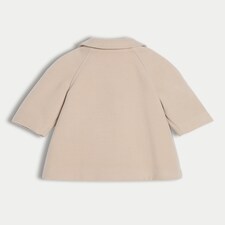 F&F Baby Bow Pocket Collared Coat in Stone thumbnail 2