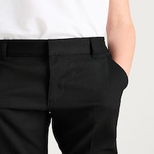 F&F School Boys 2-Pack Skinny Fit Trousers in Black