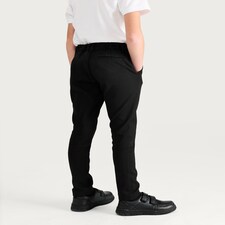 F&F School Boys 2-Pack Skinny Fit Trousers in Black thumbnail 4