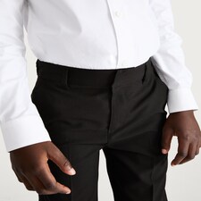 F&F School Boys 2-Pack Slim Fit Trousers in Black thumbnail 2