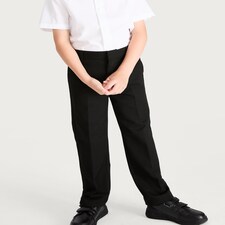 F&F School Boys 2-Pack Regular Fit Trousers in Black thumbnail 2
