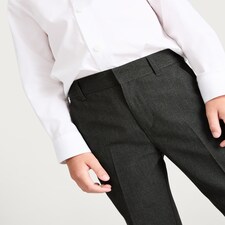 F&F School Boys 2-Pack Slim Fit Trousers in Grey thumbnail 3