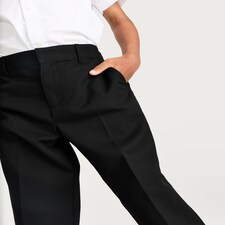 F&F School Boys 2-Pack Generous Fit Trousers in Black thumbnail 2