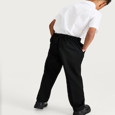 F&F School Boys 2-Pack Generous Fit Trousers in Black thumbnail 3