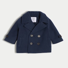 F&F Baby Double Breasted Coat in Navy