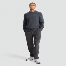 F&F Knitted Crew Neck Jumper with Wool in Grey thumbnail 2