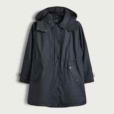 F&F Hooded Shower Resistant Raincoat in Navy thumbnail 5