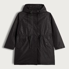 F&F Animal Print Shower Resistant Hooded Raincoat in Black thumbnail 5