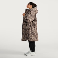 F&F Leopard Print Waterproof All Weather Robe in Multi Brown