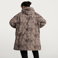 F&F Leopard Print Waterproof All Weather Robe in Multi Brown thumbnail 3