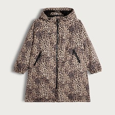 F&F Leopard Print Waterproof All Weather Robe in Multi Brown thumbnail 5