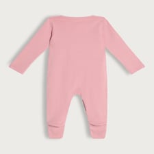 F&F Baby 3-Pack Pure Cotton Floral Print Sleepsuits in Pink thumbnail 2