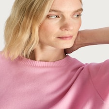 F&F Boxy Fit Short Sleeved Brushed T-Shirt in Pink